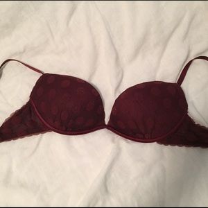 Aerie “Emma” Push-up Bra 34B Burgundy